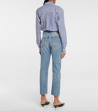 Toteme - Mid-rise straight cropped jeans