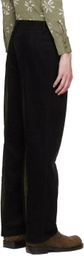 Solitude Studios SSENSE Exclusive Black & Green Reveal Trousers