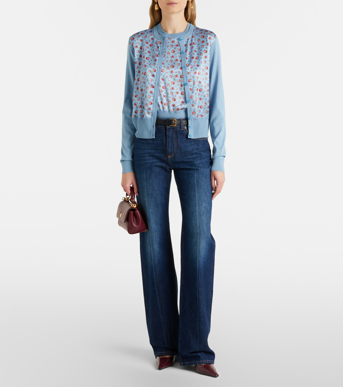 Dolce&Gabbana Floral silk sweater vest