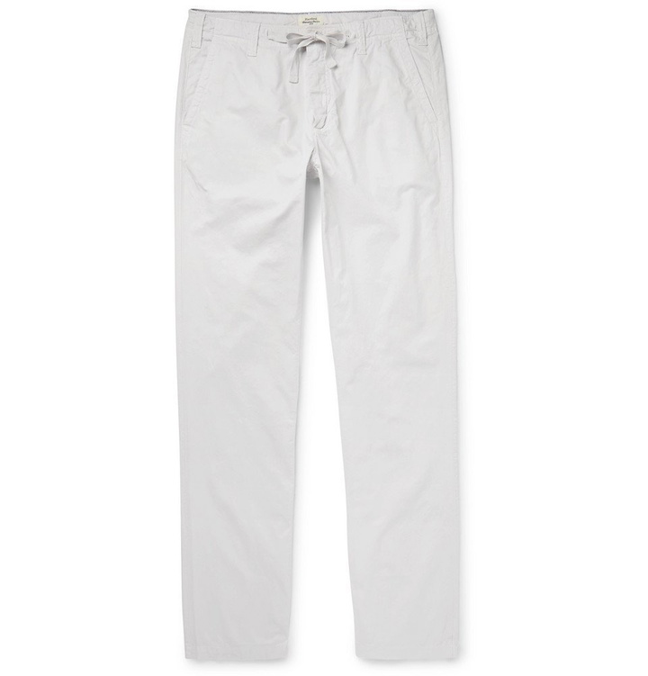 Photo: Hartford - Troy Cotton-Twill Drawstring Trousers - Off-white