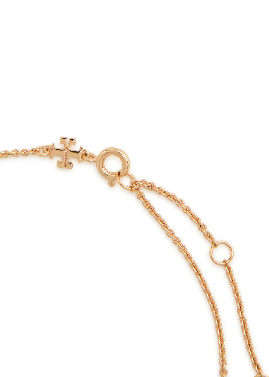 Tory Burch Icon Pavé 18kt Gold-plated Necklace - One Size