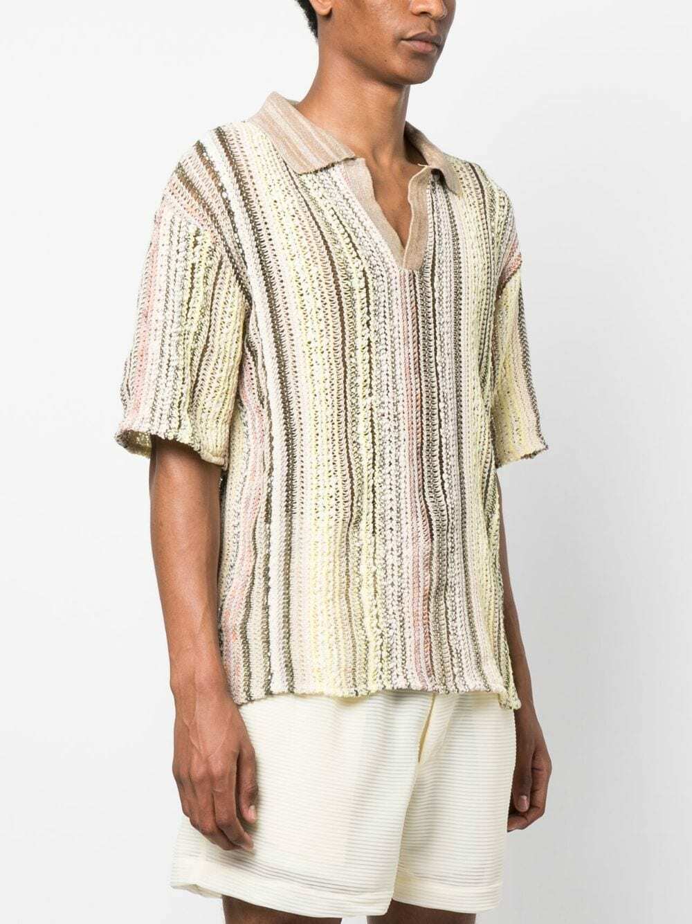 VITELLI - Linen Blend Cotton Polo Shirt