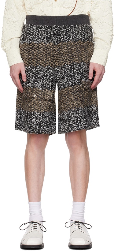 Photo: Andersson Bell Black & Beige Striped Shorts