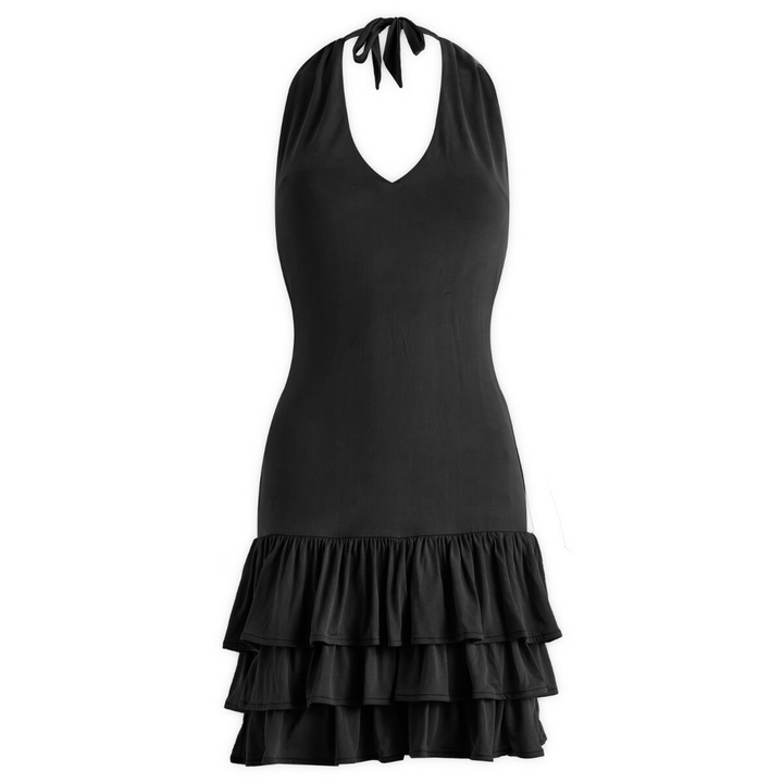 Photo: Peachy Den Women's Kylie Halter Mini Dress in Graphite