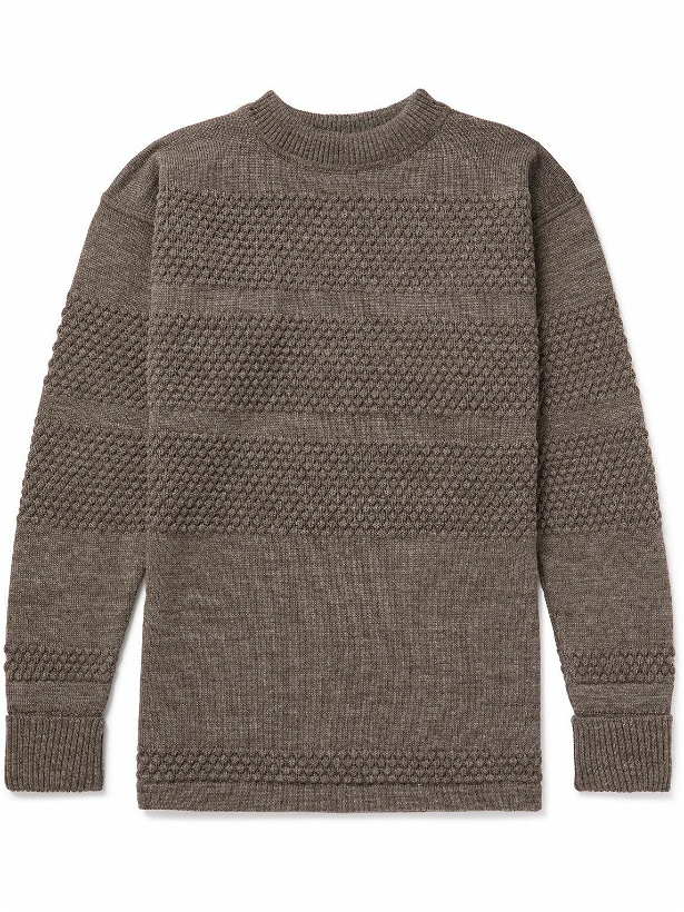 Photo: S.N.S. Herning - Textured Virgin Wool Sweater - Gray