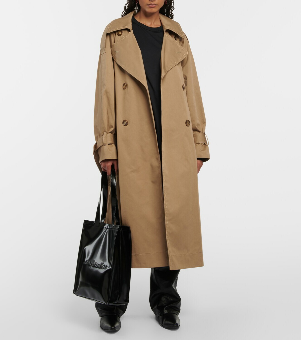 【関税&送料込】Acne Studios Trench ACNE STUDIOS Double-breasted shell trench coat | THE OUTNET