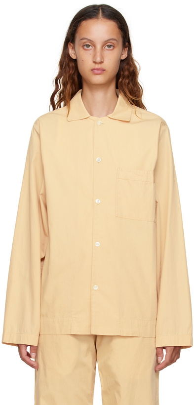 Photo: Tekla Beige Long Sleeve Pyjama Shirt
