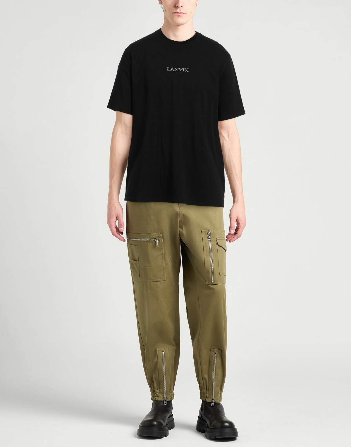 Lanvin Mens T-shirt in Black