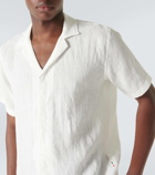 Orlebar Brown Maitan linen bowling shirt