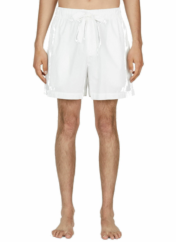 Photo: Tekla - Drawstring Sleep Shorts in White
