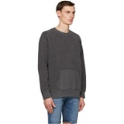 Levis Grey Reverse Fleece Crewneck Sweatshirt