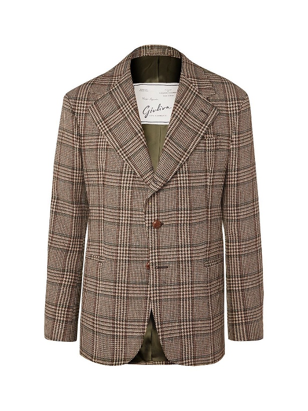 Photo: Giuliva Heritage - Alfonso Prince of Wales Checked Virgin Wool Blazer - Multi