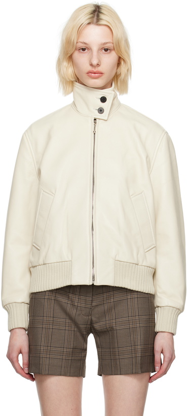 Photo: Ernest W. Baker Off-White Harrington Leather Jacket