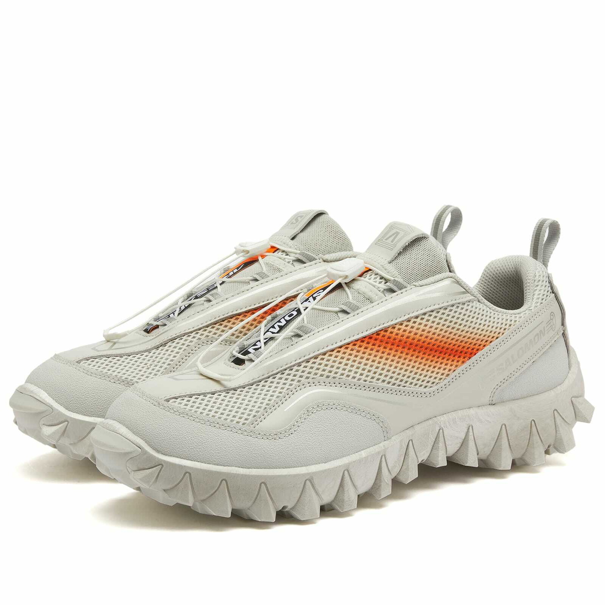 ☆SALOMON X ARIES☆ SNOWCLOG LUNAR ROCK SHOCKING ORANGE Salomon Men's x Aries Snowclog in Lunar Rock/Shocking Orange
