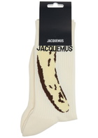 Jacquemus Les Chaussette Jacquemus Cotton-blend Socks Multi Print 39-42 (IT39 42 / UK6