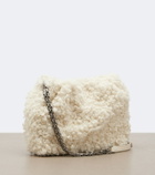 Roger Vivier Pilgrim Micro shearling shoulder bag