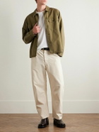 Nili Lotan - Emir Straight-Leg Cotton-Blend Twill Trousers - Neutrals