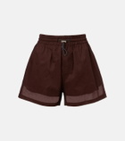 Plan C Cotton organza shorts