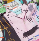 Wacko Maria - Basquiat Camp-Collar Printed Woven Shirt - Pink