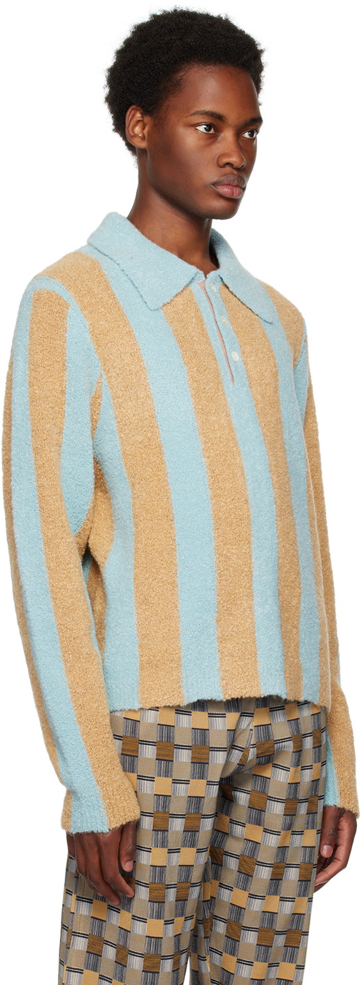 ZANKOV Blue & Beige Mitsuoko Polo