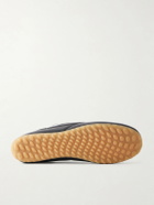 McQueen - Logo-Print Leather Sneakers - Black