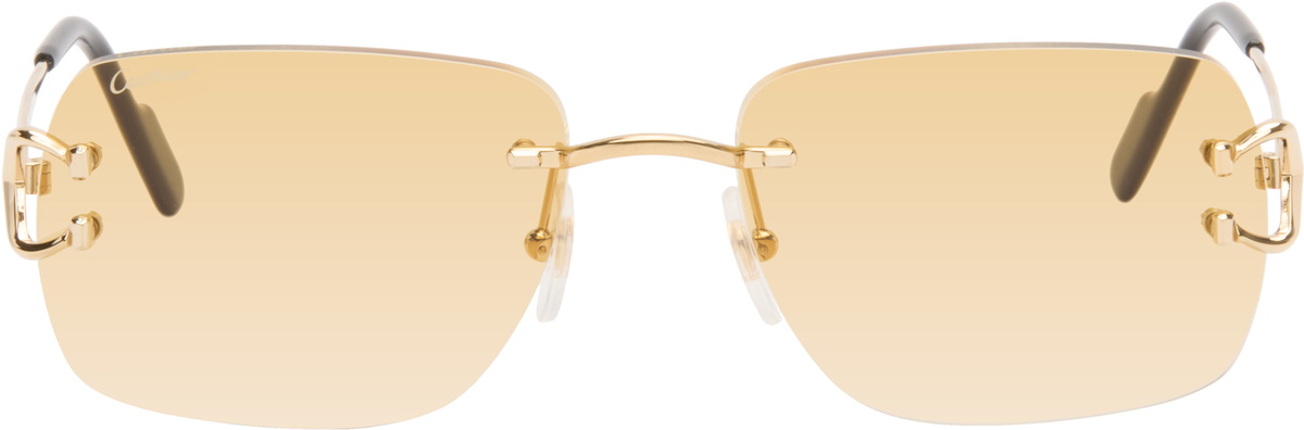 Cartier Gold Classic C Motif Sunglasses