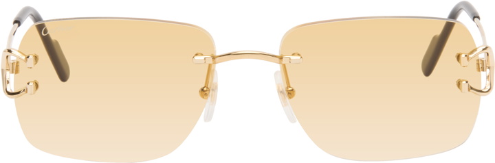 Photo: Cartier Gold Classic C Motif Sunglasses