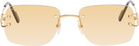 Cartier Gold Classic C Motif Sunglasses
