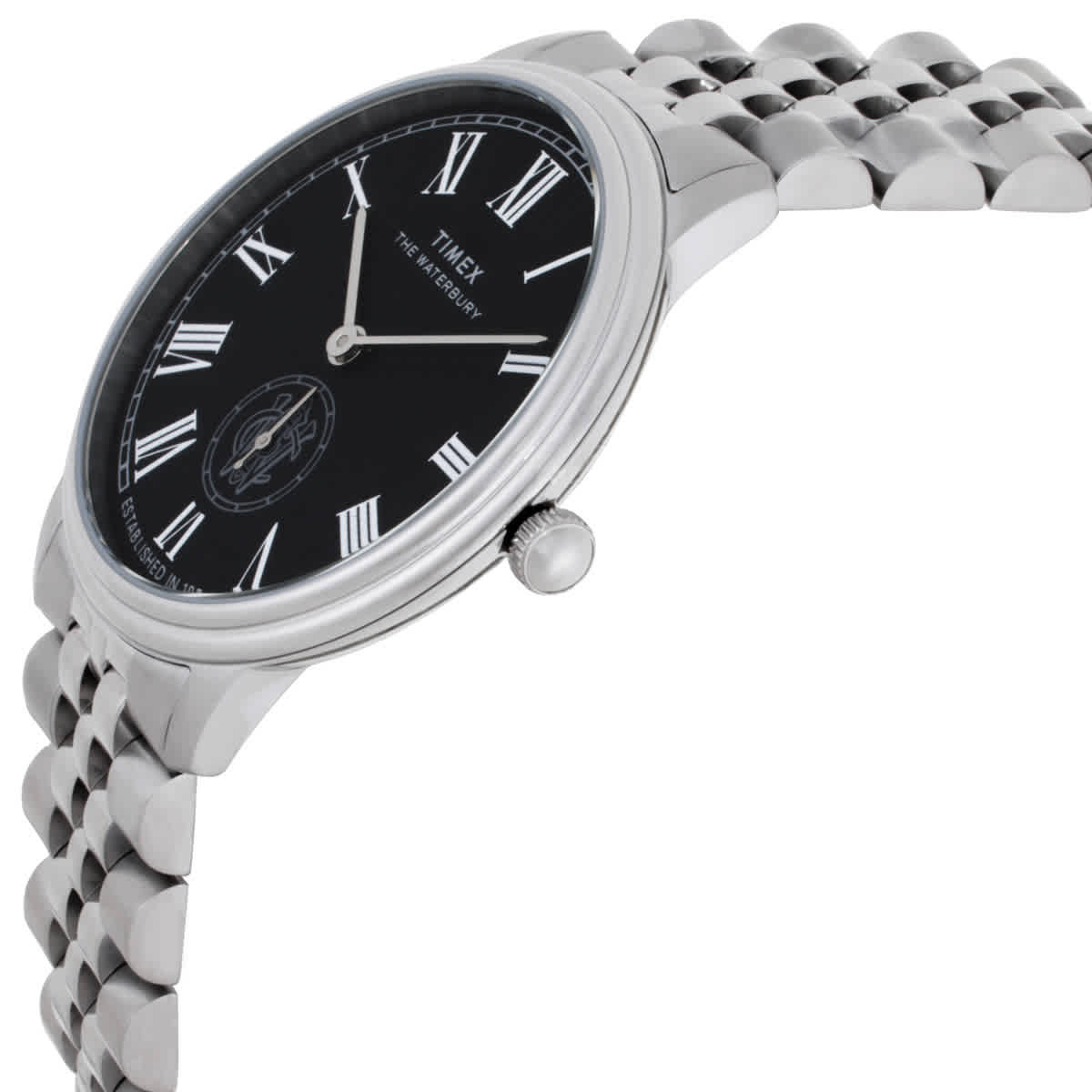Timex Waterbury Metropolitan Quartz Black Dial Watch TW2Y23300