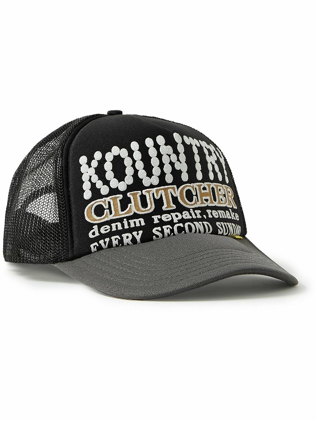 Photo: KAPITAL - Kountry Pearl Clutcher Printed Twill and Mesh Trucker Hat