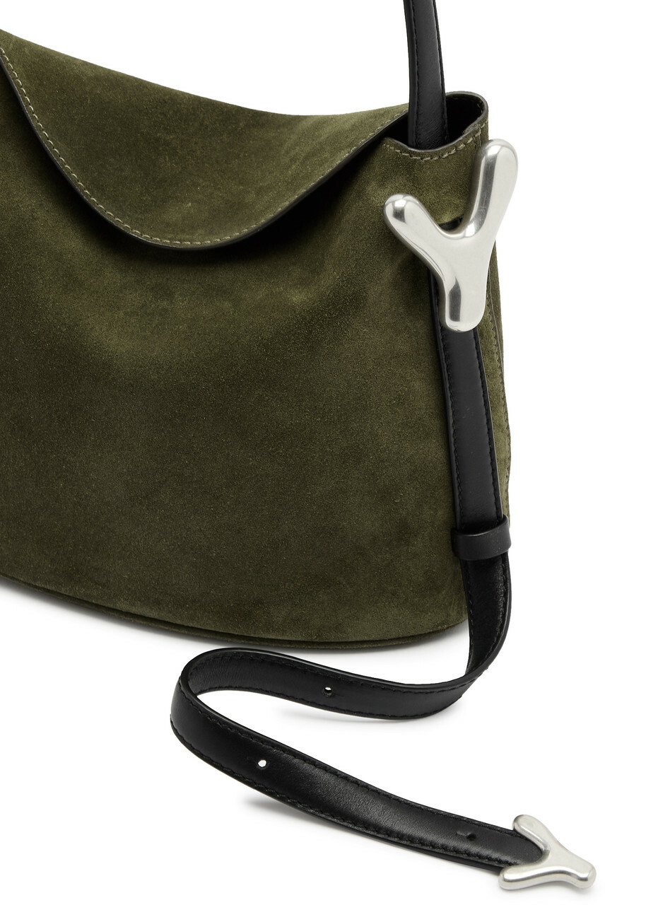 Boyy YY Sac Suede Shoulder bag - Dark Green - One Size