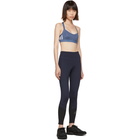 adidas Originals Blue All Me 3-Stripe Sports Bra