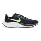 Nike Black and Green Air Zoom Pegasus 37 Sneakers