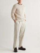 Massimo Alba - Achille Mouliné-Cotton Sweater - Neutrals