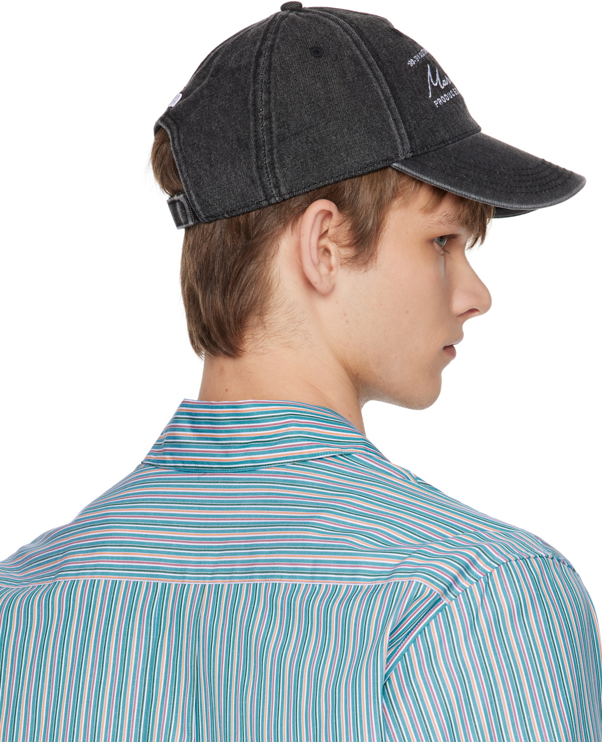Martine Rose Black Signature Cap