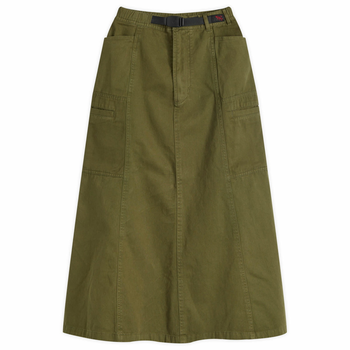 Gramicci Women's Voyager Midi Skirt in Olive