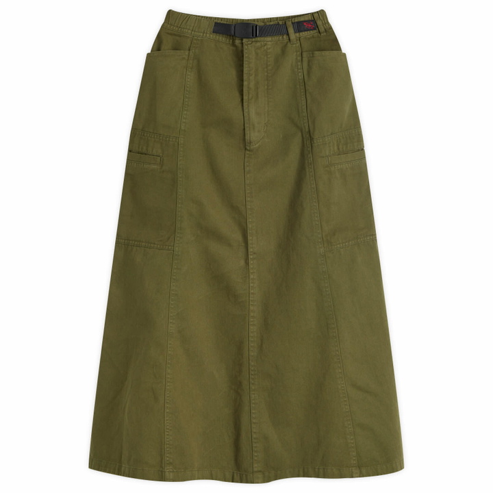 Photo: Gramicci Women's Voyager Midi Skirt in Olive