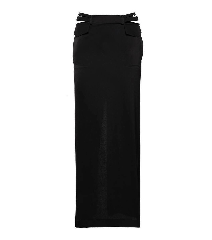 Photo: Dion Lee Pocket Column mid-rise satin maxi skirt