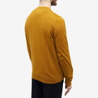 Fred Perry Men's Classic Crew Neck Knit in Dark Caramel