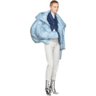 Chen Peng SSENSE Exclusive Blue Short Quilted Puffer Jacket