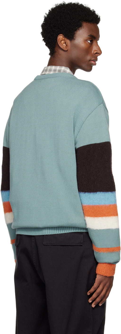 Awake NY Blue Striped Sleeve Cardigan Awake NY