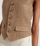 Ralph Lauren Collection Holland linen tweed vest