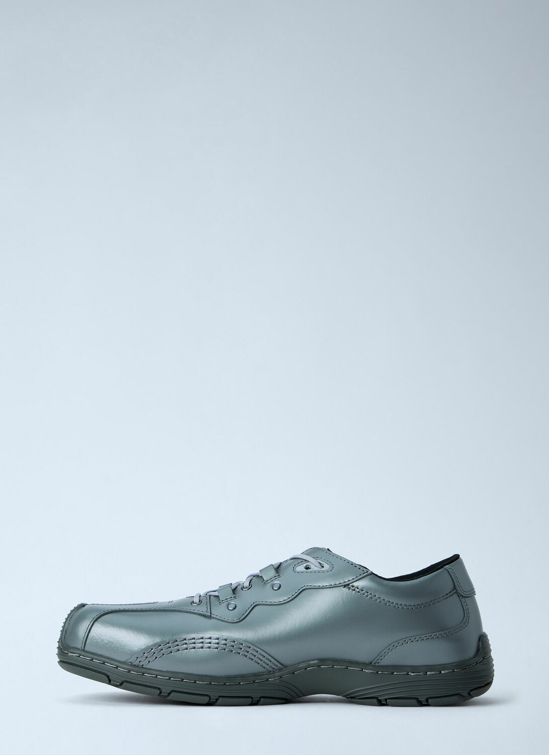 Dr. Martens Aurix 5i Gunmetal Satin Finish Leather Lace Ups