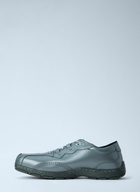 Dr. Martens Aurix 5i Gunmetal Satin Finish Leather Lace Ups