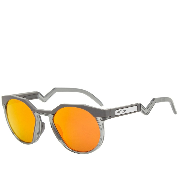 Photo: Oakley Men's HSTN Sunglasses in Matte Carbon/Prizm Torch