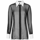 Dolce & Gabbana Women's Chiffon Shirt in Black