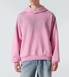 Acne Studios Logo distressed jersey hoodie