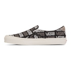 Vans Black and Grey Logo Checkerboard OG Slip-On 59 LX Sneakers