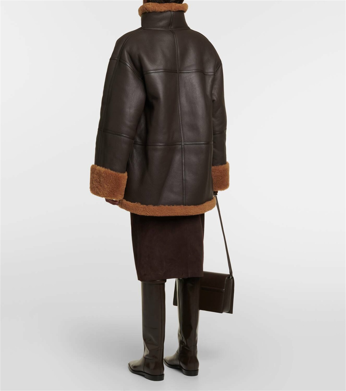 Toteme Signature shearling-lined leather jacket Toteme