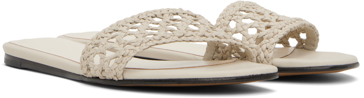 Le Monde Beryl Beige Woven Pool Slides